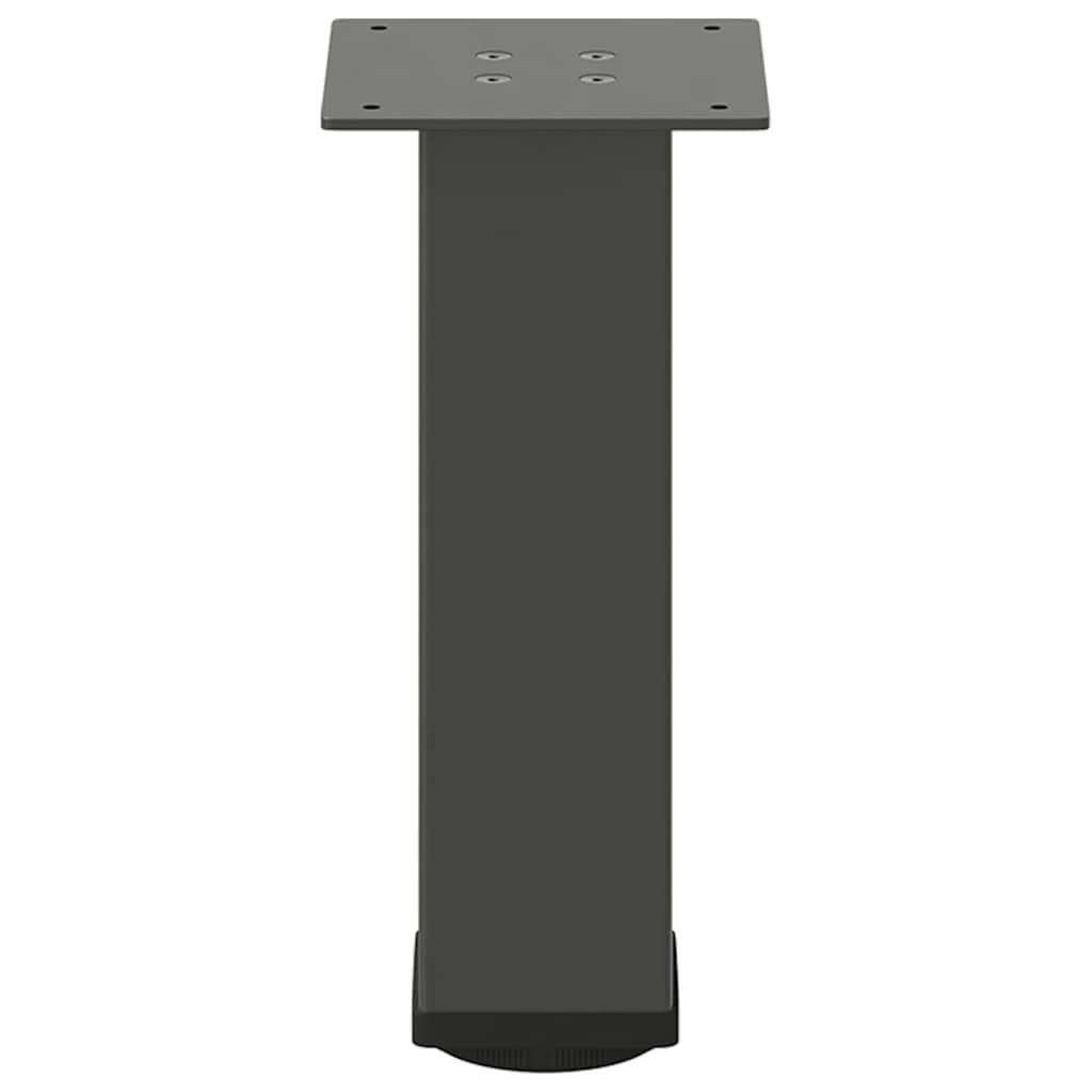Gambe per Tavolino 4 pz Antracite 42-44 cm in Acciaio - homemem39