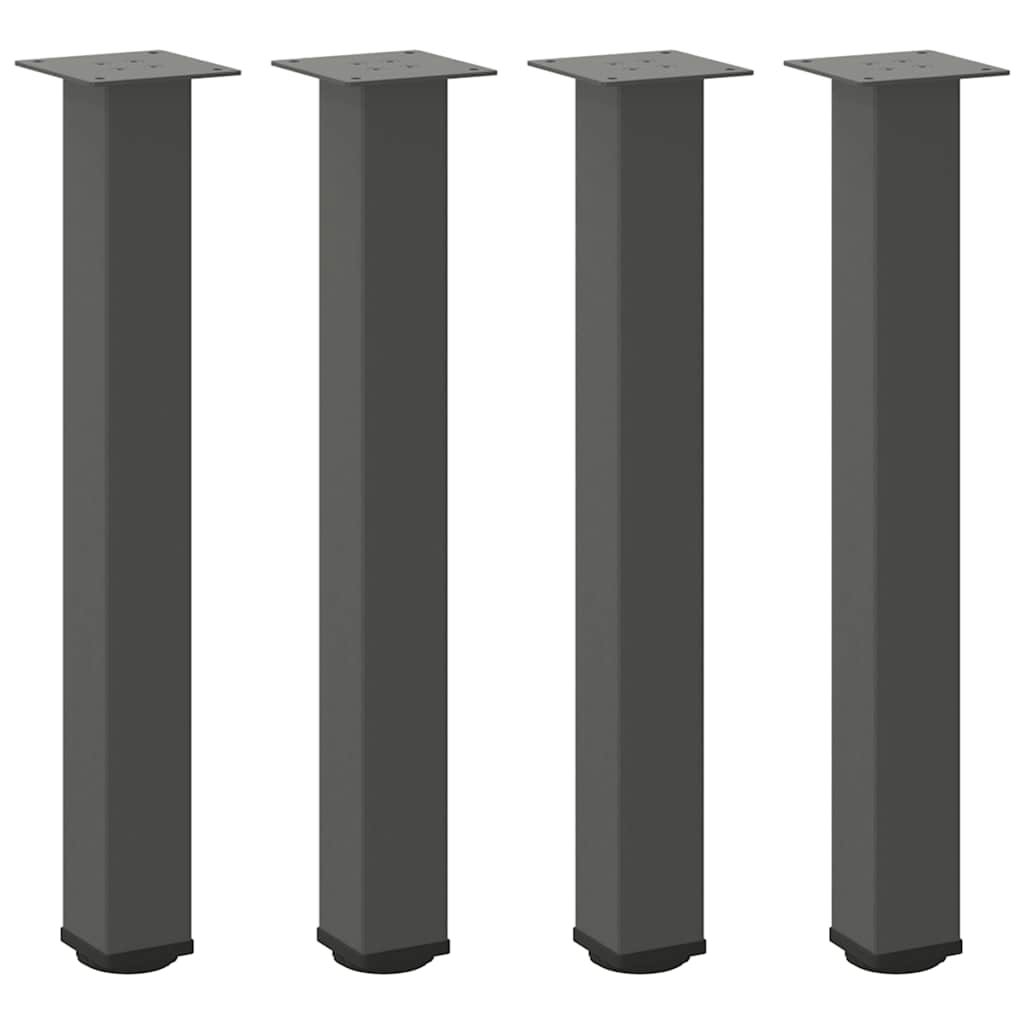 Gambe per Tavolino 4 pz Antracite 72-74 cm in Acciaio - homemem39