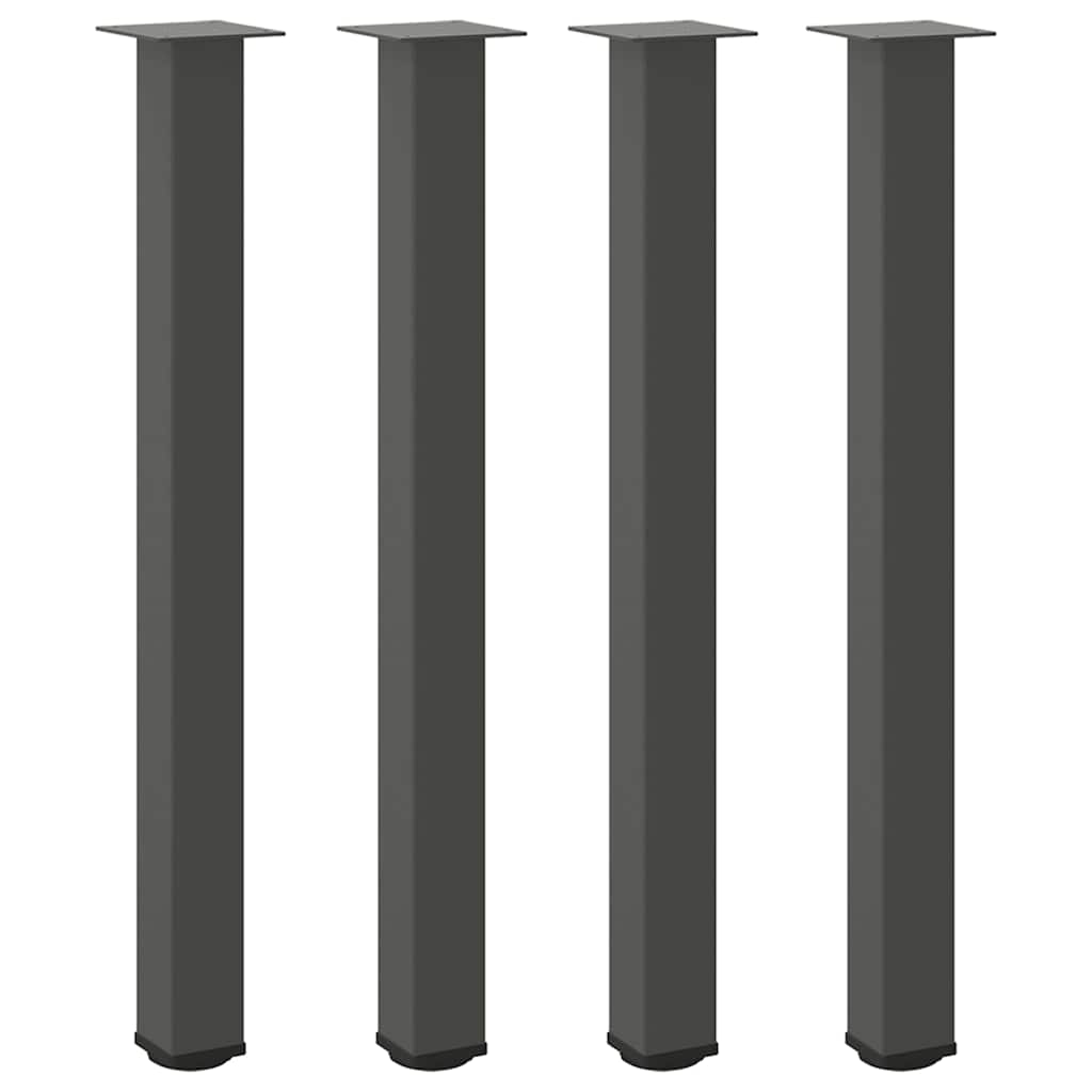 Gambe per tavolo da bar 4 pz Antracite 90-92 cm Acciaio - homemem39