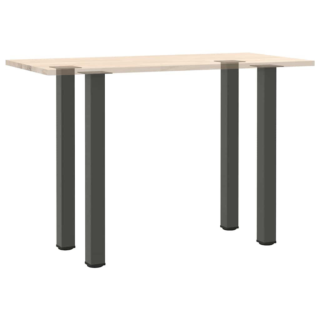 Gambe per tavolo da bar 4 pz Antracite 90-92 cm Acciaio