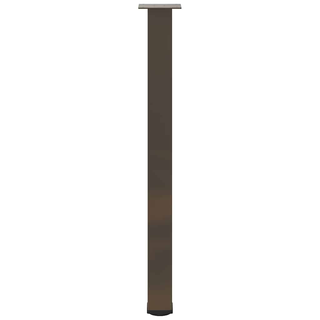 Gambe per Tavolino 4 pz Acciaio Naturale 100-102 cm in Acciaio - homemem39