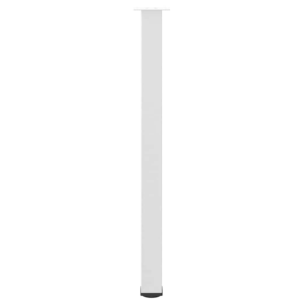 Gambe per tavolo da bar 4 pz bianche 110-112 cm in acciaio - homemem39