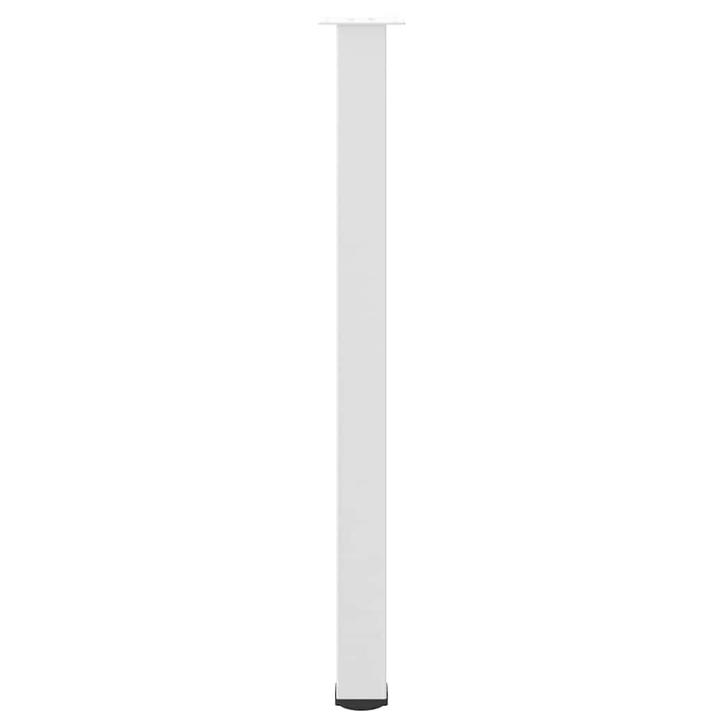 Gambe per tavolo da bar 4 pz bianche 110-112 cm in acciaio - homemem39