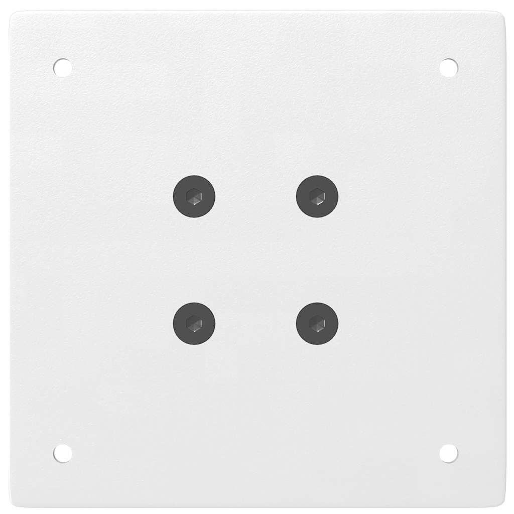 Gambe per tavolo da bar 4 pz bianche 110-112 cm in acciaio - homemem39
