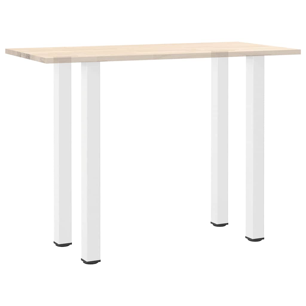 Gambe per tavolo da bar 4 pz bianche 110-112 cm in acciaio - homemem39