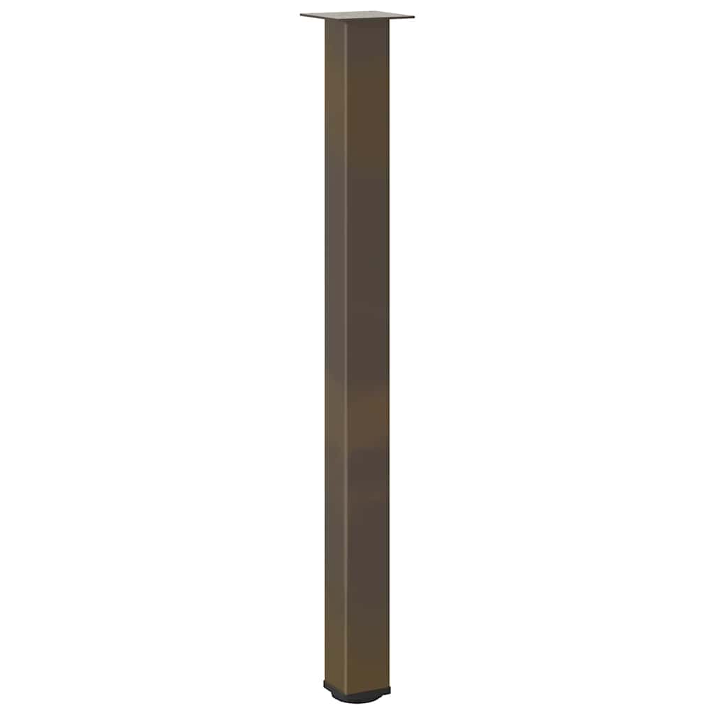 Gambe per Tavolino 4 pz Acciaio Naturale 110-112 cm Acciaio - homemem39