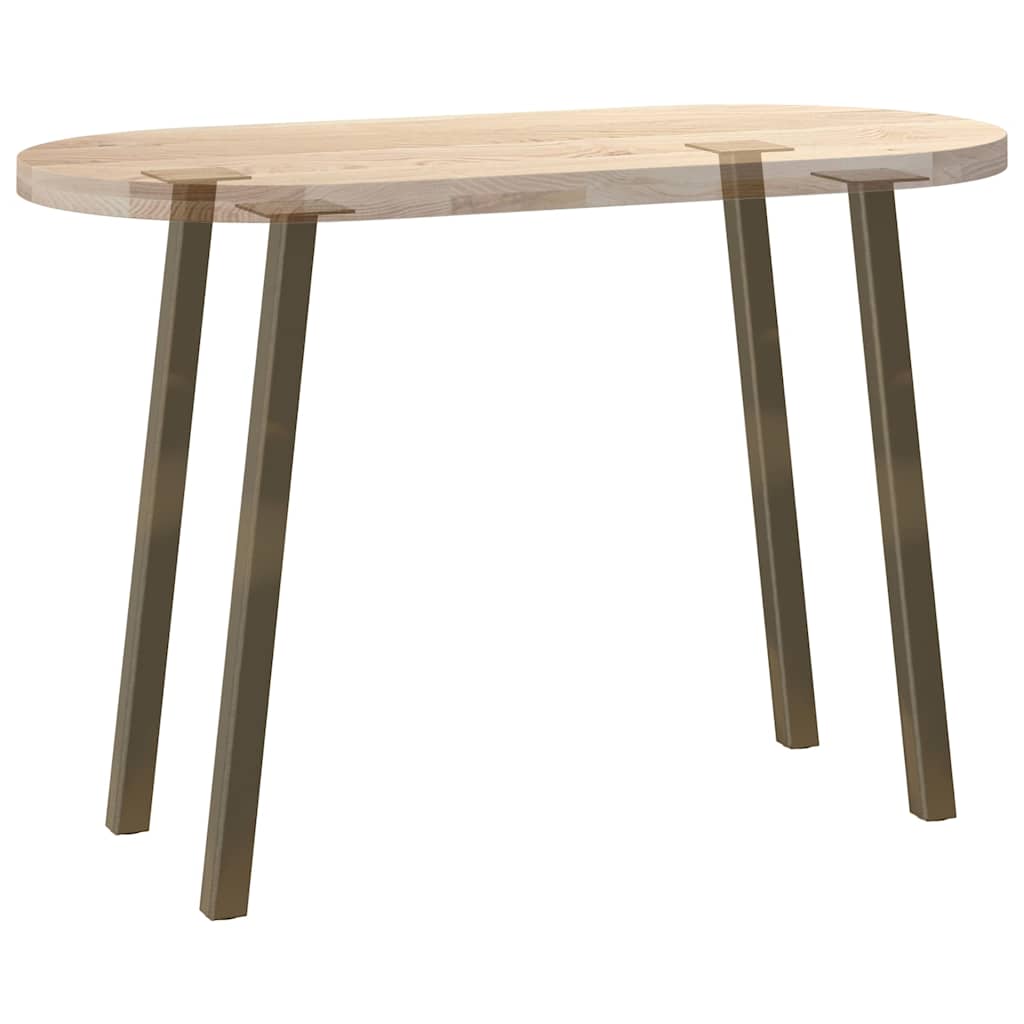 Gambe per Tavolino 4 pz Acciaio Naturale 72 cm in Acciaio - homemem39