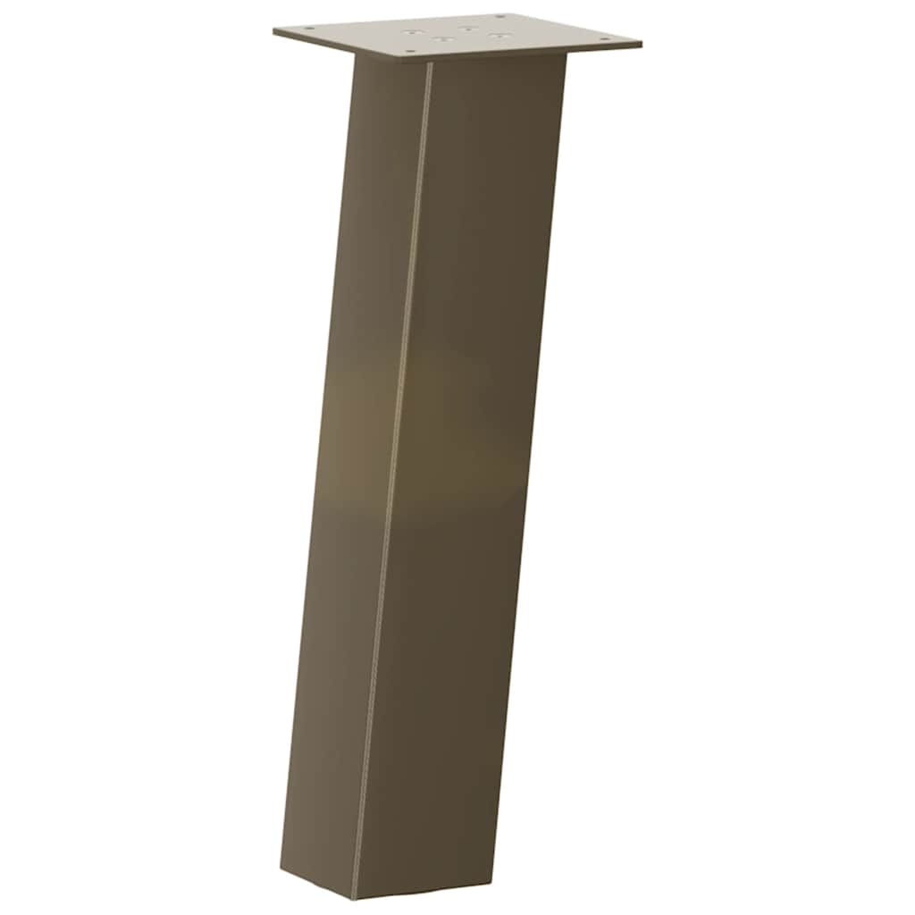 Gambe per Tavolino 4 pz Acciaio Naturale 30 cm in Acciaio - homemem39