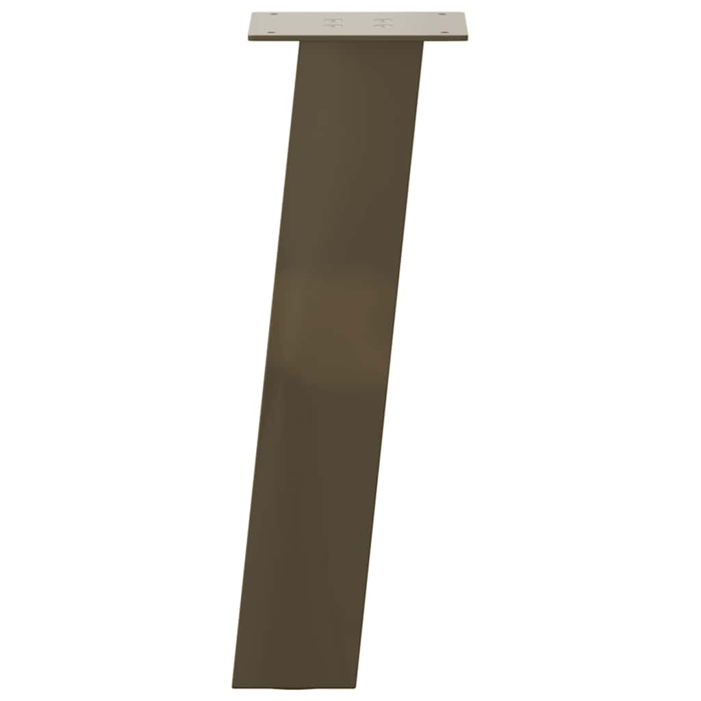 Gambe per Tavolino 4 pz Acciaio Naturale 30 cm in Acciaio - homemem39