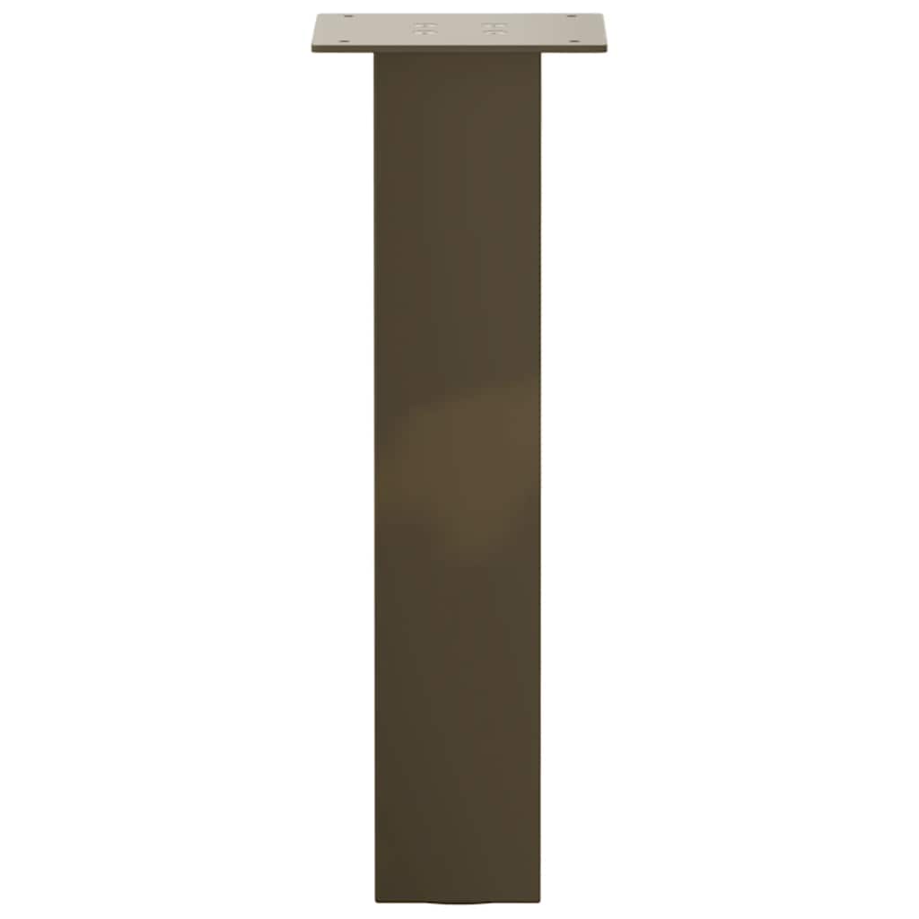 Gambe per Tavolino 4 pz Acciaio Naturale 30 cm in Acciaio - homemem39