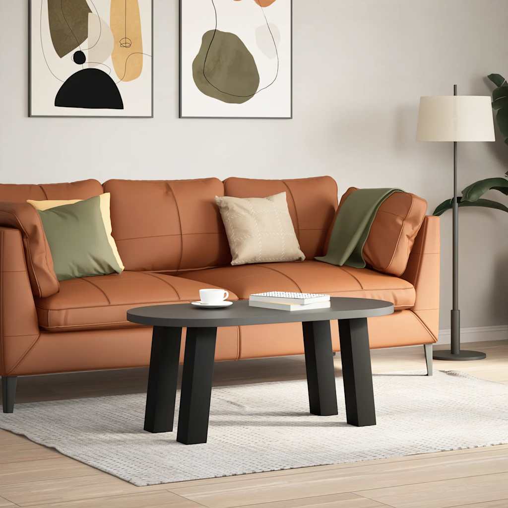 Gambe per Tavolino 4 pz Nero 42 cm in Acciaio - homemem39