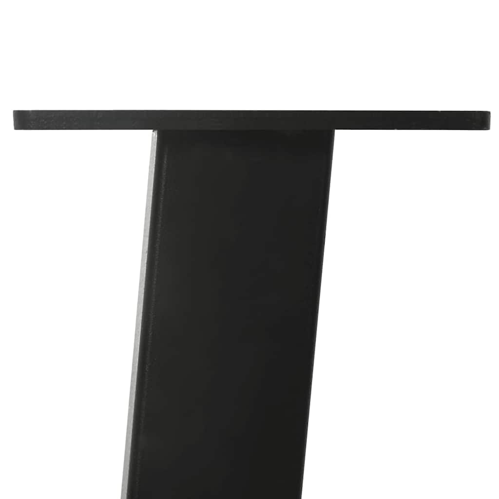 Gambe per Tavolino 4 pz Nero 42 cm in Acciaio - homemem39