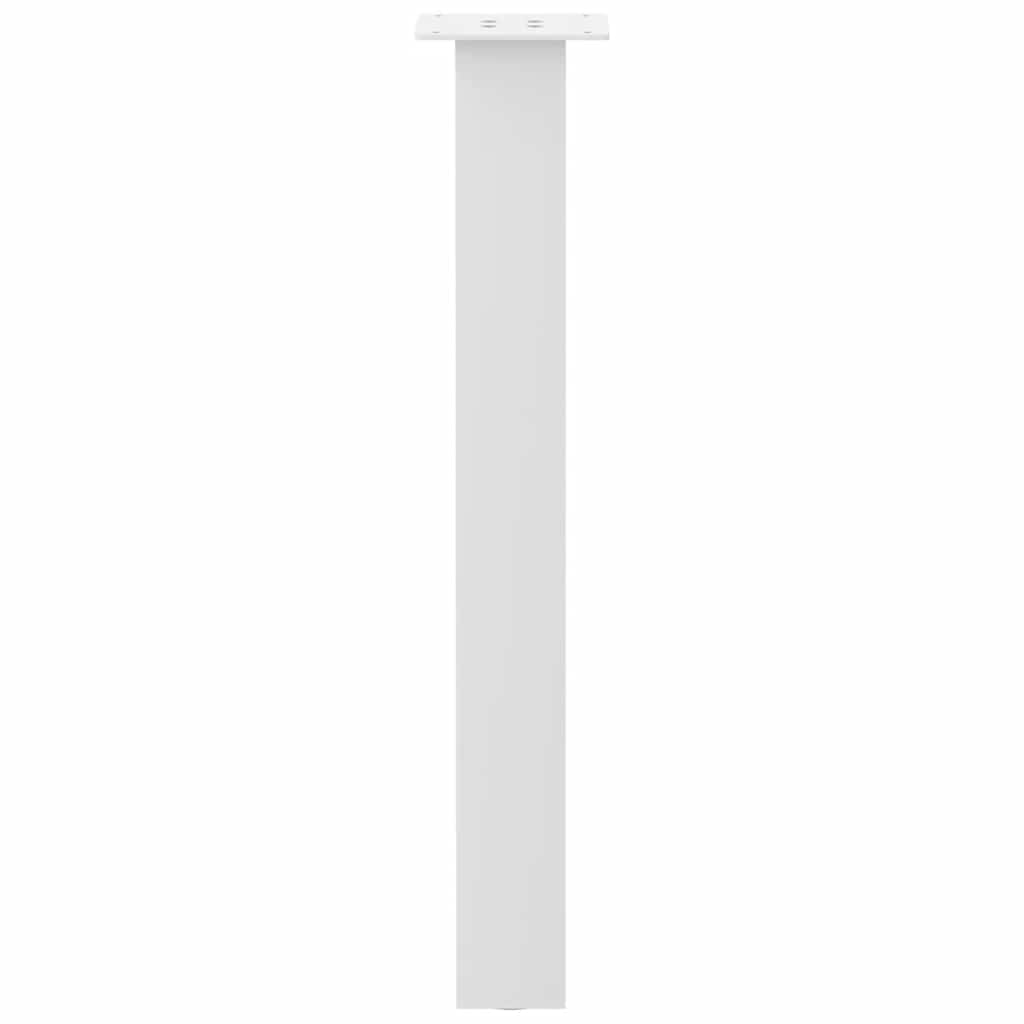 Gambe per Tavolino 4 pz Bianco 72 cm in Acciaio