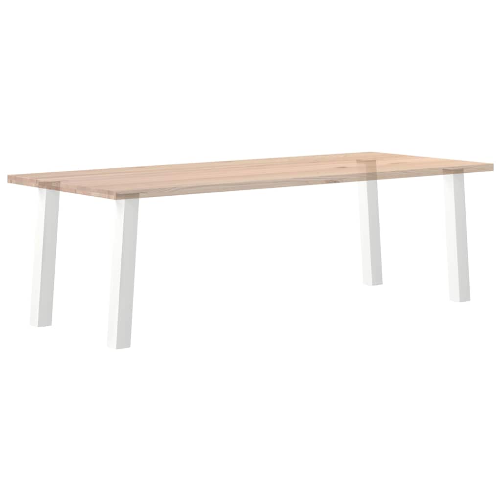 Gambe per Tavolino 4 pz Bianco 72 cm in Acciaio