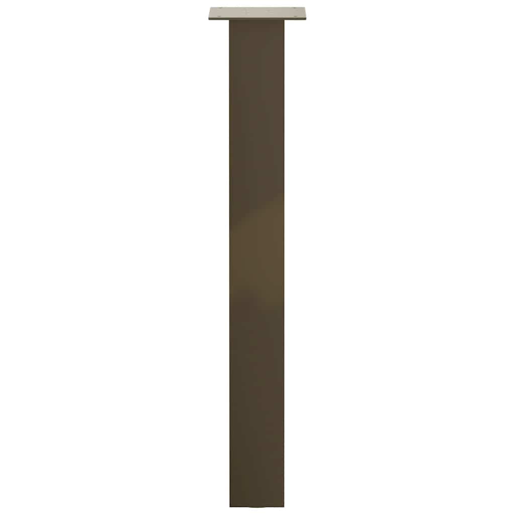 Gambe per Tavolino 4 pz Acciaio Naturale 72 cm in Acciaio - homemem39