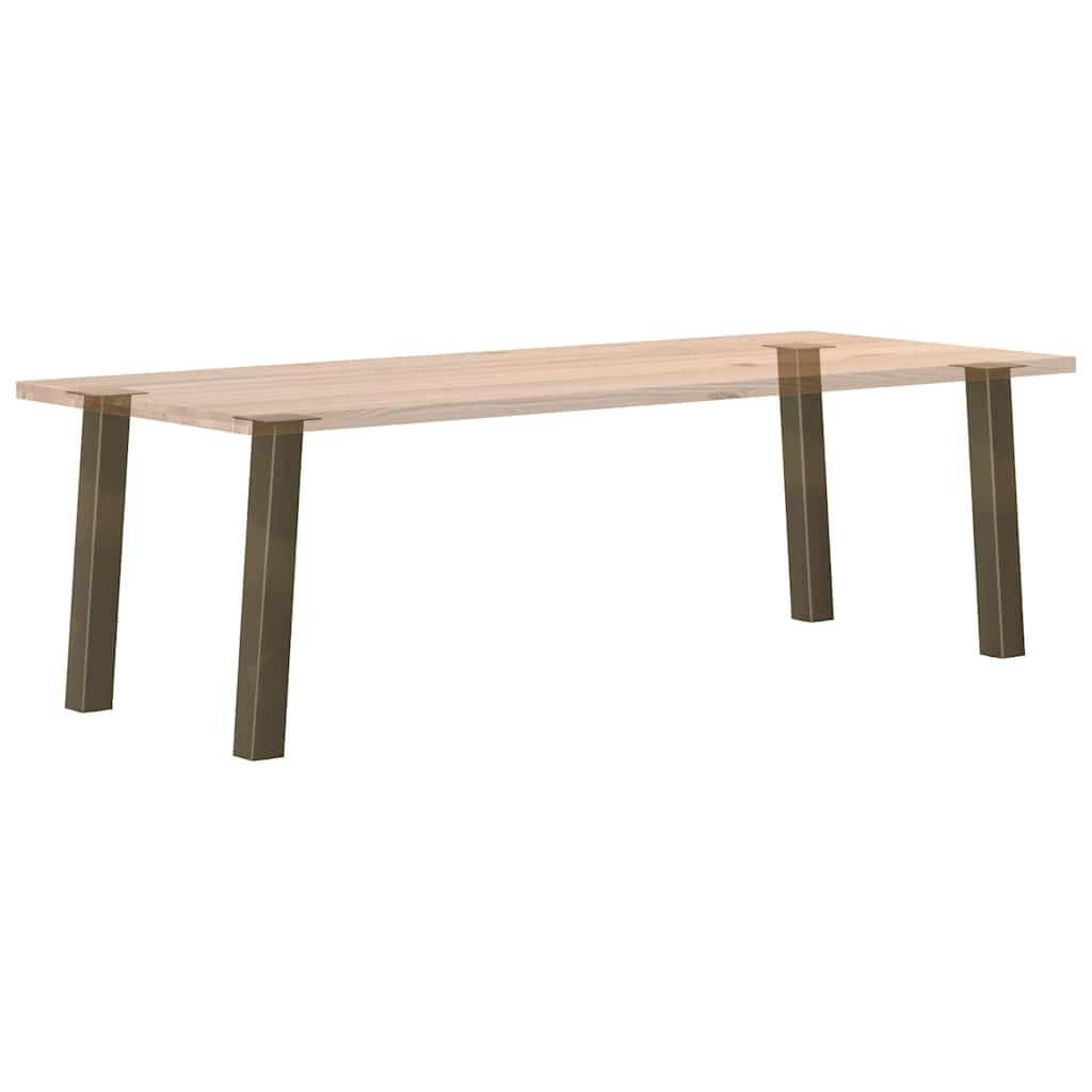 Gambe per Tavolino 4 pz Acciaio Naturale 72 cm in Acciaio - homemem39