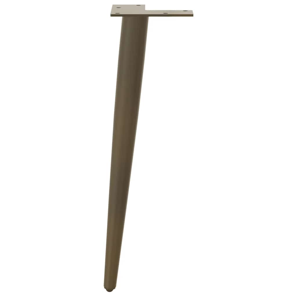 Gambe per Tavolino da Caffè Forma Conica 4 pz Acciaio Naturale 30-31 cm Acciaio - homemem39