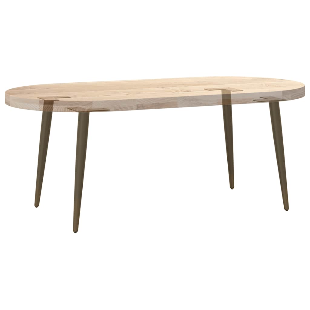 Gambe per Tavolino da Caffè Forma Conica 4 pz Acciaio Naturale 42-43 cm Acciaio - homemem39