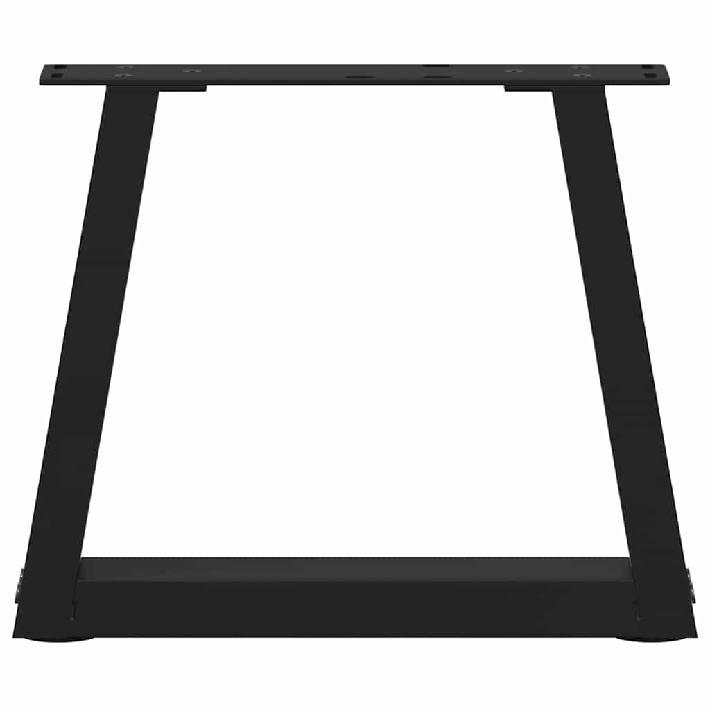 Gambe per Tavolo da Pranzo a V 2 pz Nero 30x(30-31,3)cm Acciaio - homemem39