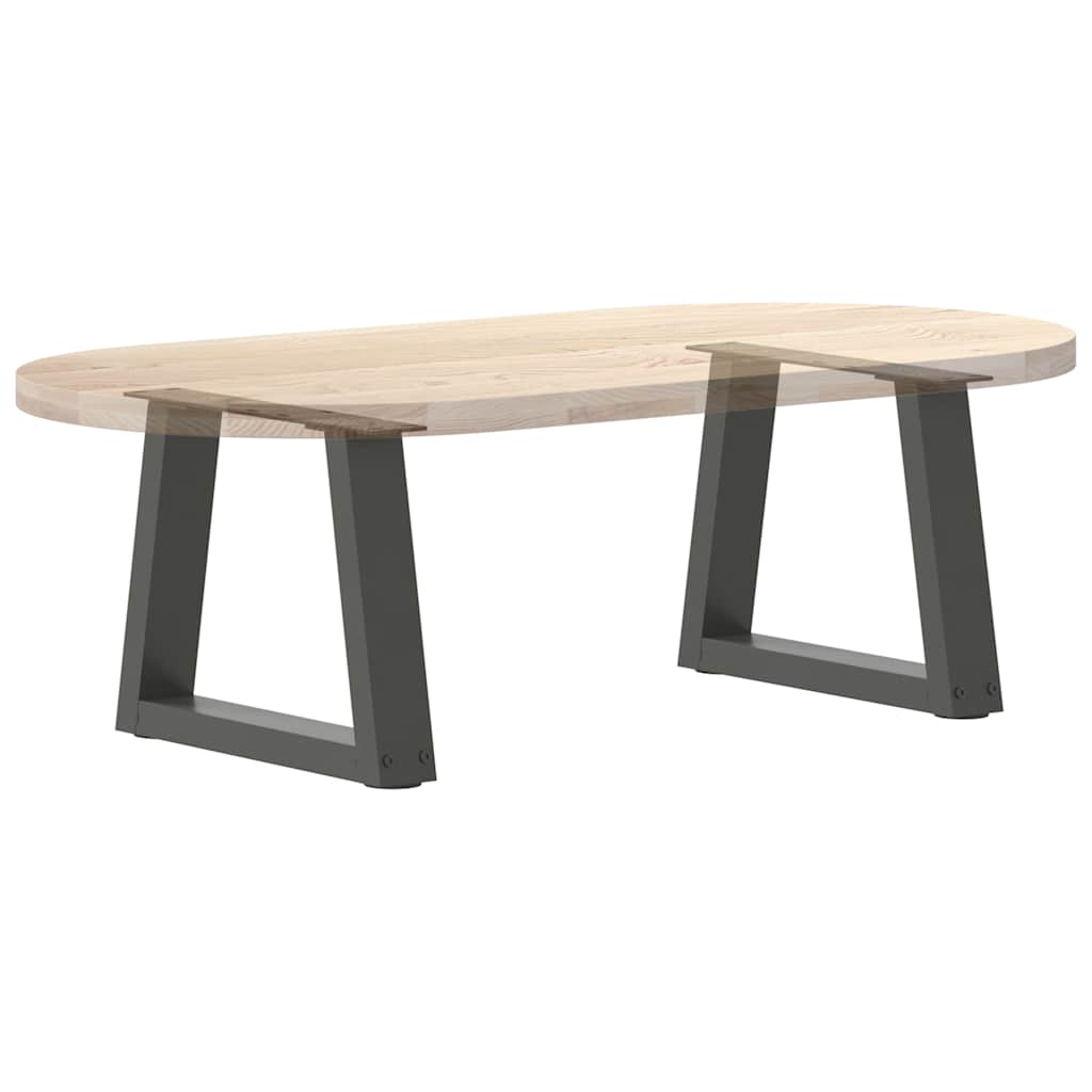 Gambe Tavolo Pranzo a V 2 pz Antracite 30x(30-31,3)cm Acciaio - homemem39