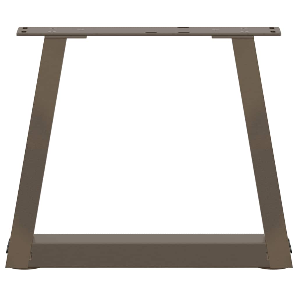 Gambe per Tavolo Pranzo a V 2pz Naturale 30x(30-31,3)cm Acciaio - homemem39