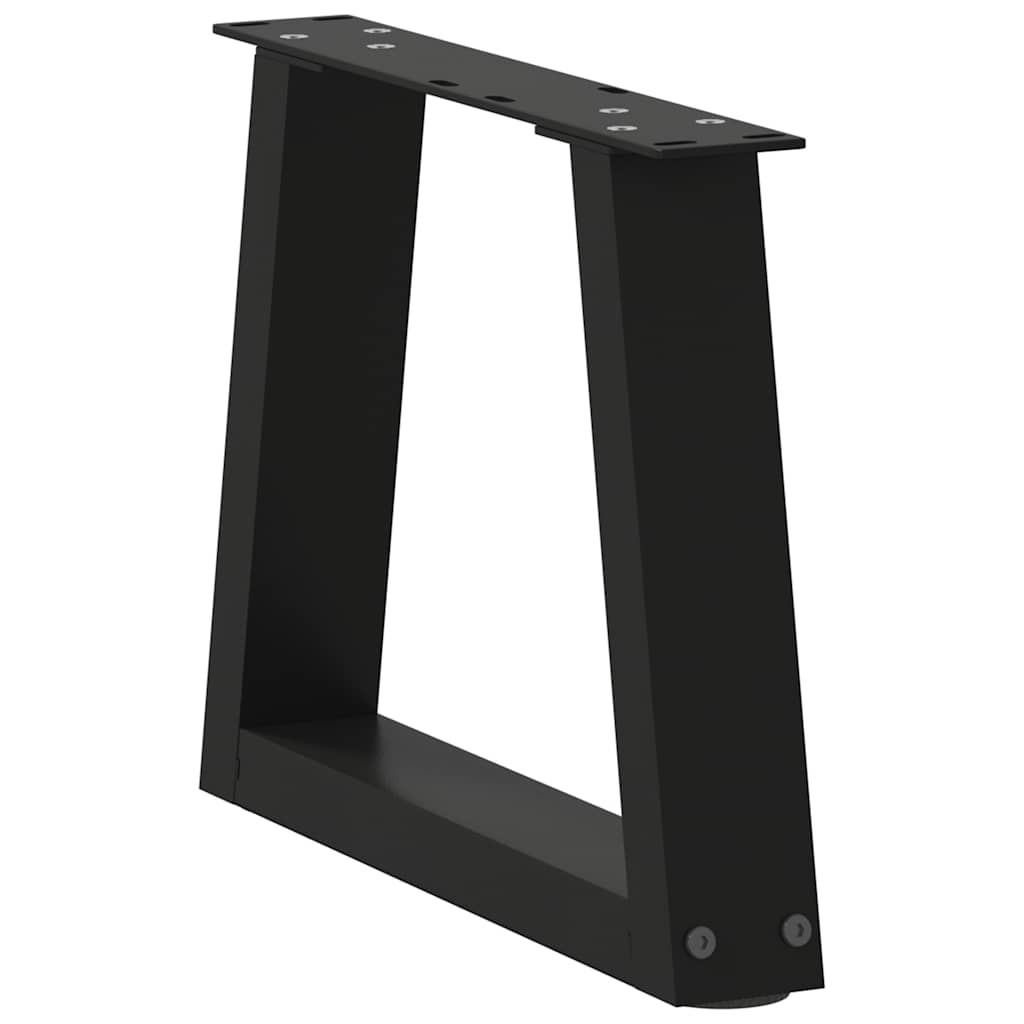 Gambe per Tavolo da Pranzo a V 2 pz Nero 40x(30-31,3)cm Acciaio - homemem39