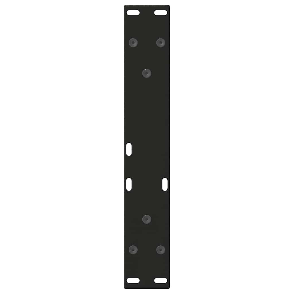Gambe per Tavolo da Pranzo a V 2 pz Nero 40x(30-31,3)cm Acciaio - homemem39