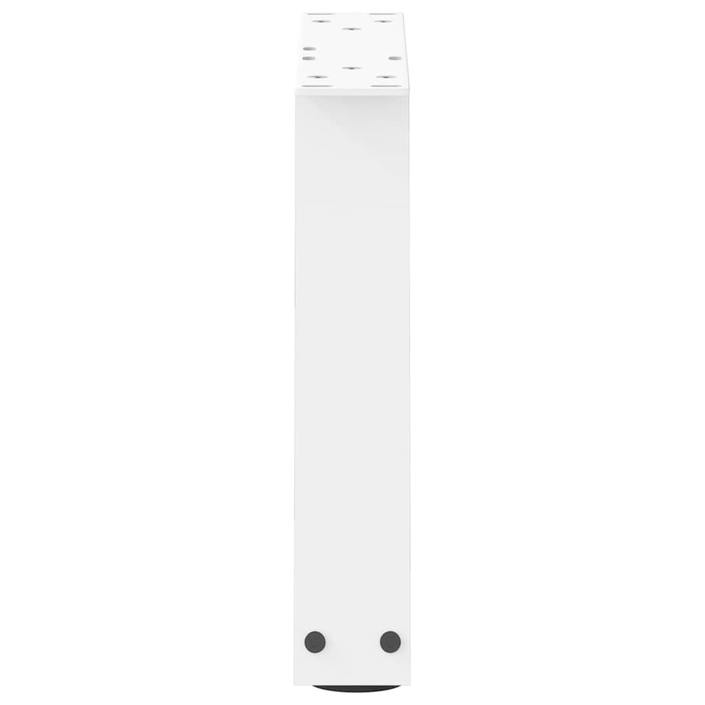 Gambe per Tavolo Pranzo a V 2 pz Bianco 40x(30-31,3)cm Acciaio - homemem39