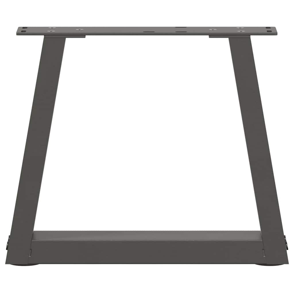 Gambe Tavolo Pranzo a V 2 pz Antracite 40x(30-31,3)cm Acciaio - homemem39
