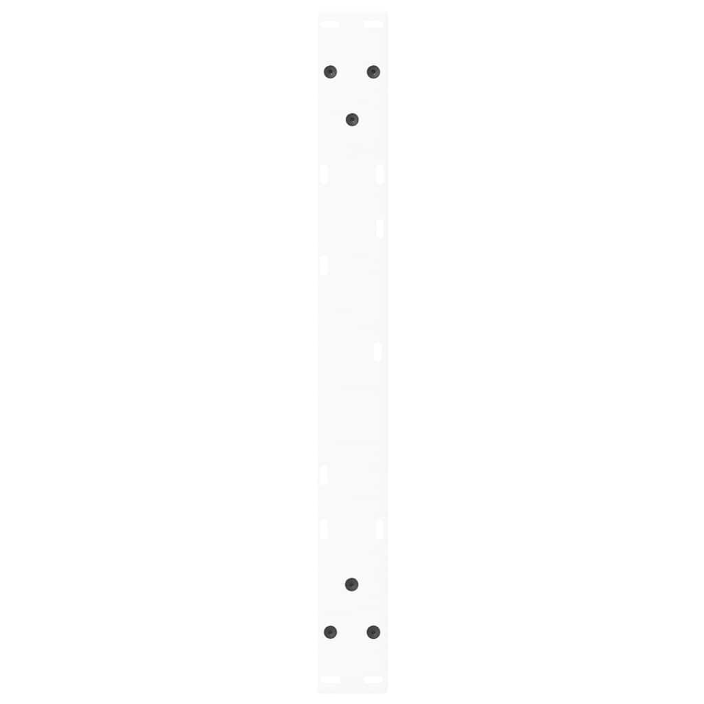 Gambe per Tavolo Pranzo a V 2 pz Bianco 50x(30-31,3)cm Acciaio - homemem39