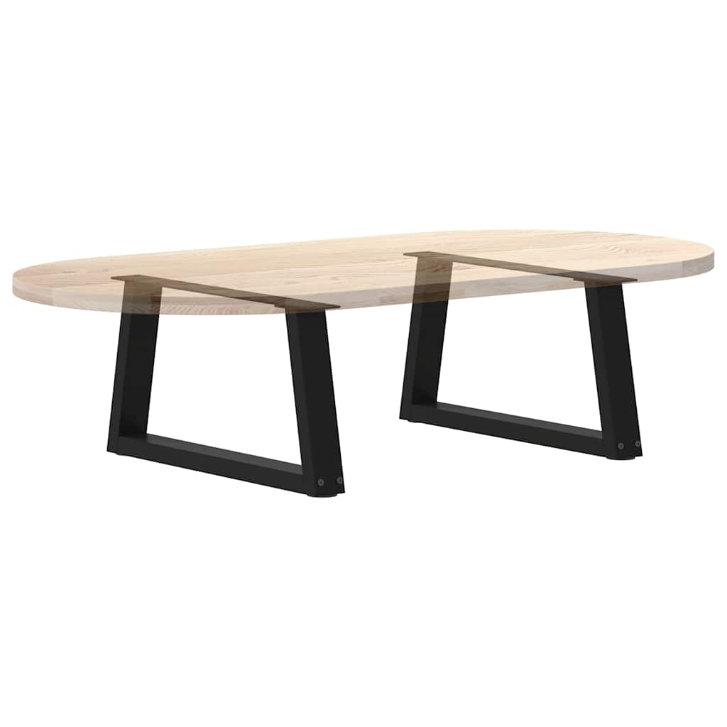 Gambe per Tavolo da Pranzo a V 2 pz Nero 60x(30-31,3)cm Acciaio - homemem39