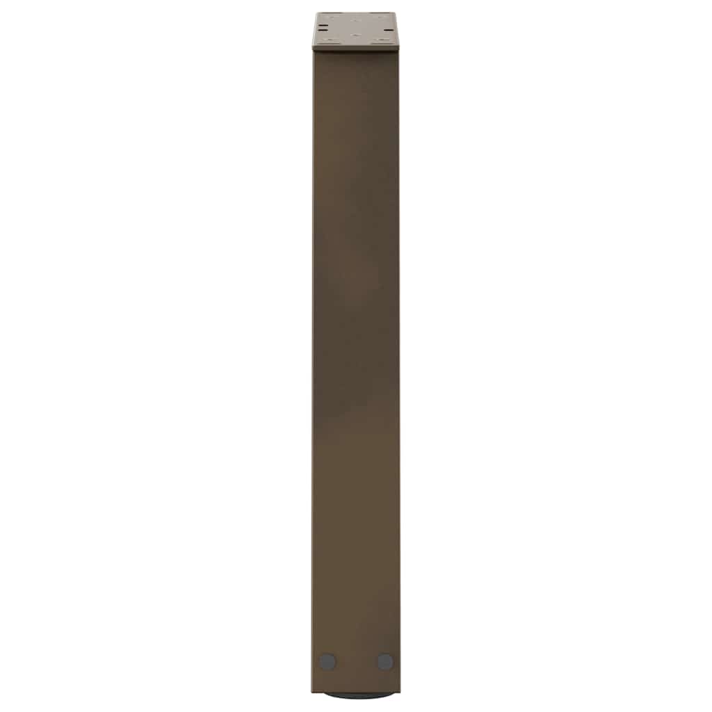 Gambe per Tavolo Pranzo a V 2pz Naturale 28x(42-43,3)cm Acciaio - homemem39