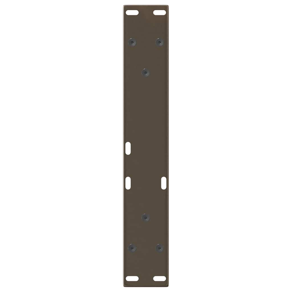 Gambe per Tavolo Pranzo a V 2pz Naturale 28x(42-43,3)cm Acciaio - homemem39