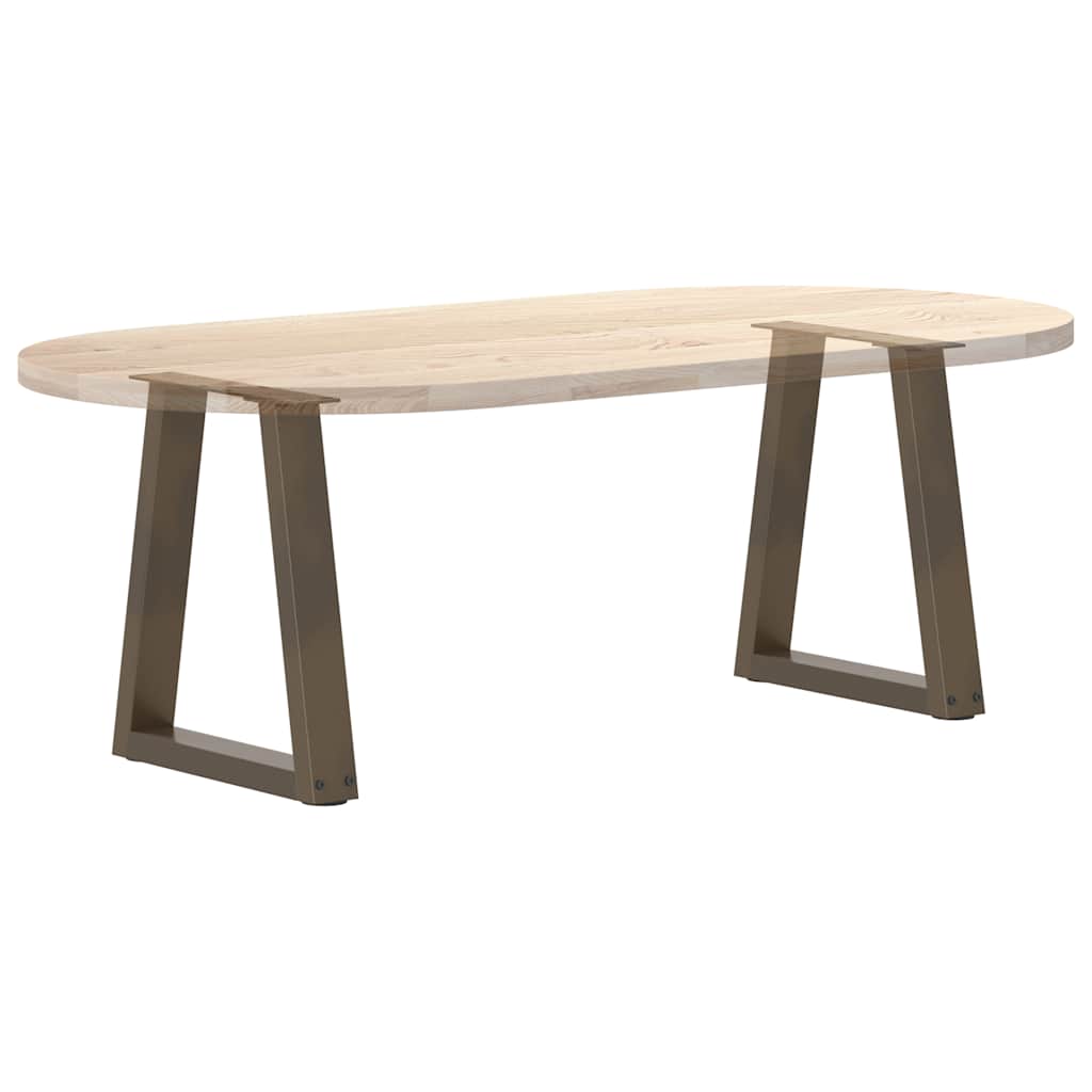 Gambe per Tavolo Pranzo a V 2pz Naturale 28x(42-43,3)cm Acciaio - homemem39