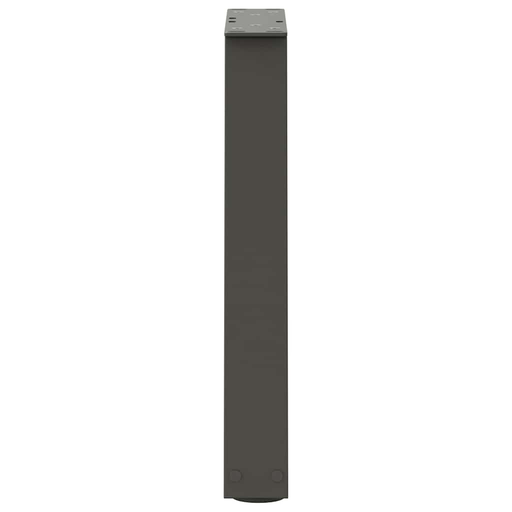 Gambe Tavolo Pranzo a V 2 pz Antracite 38x(42-43,3)cm Acciaio - homemem39
