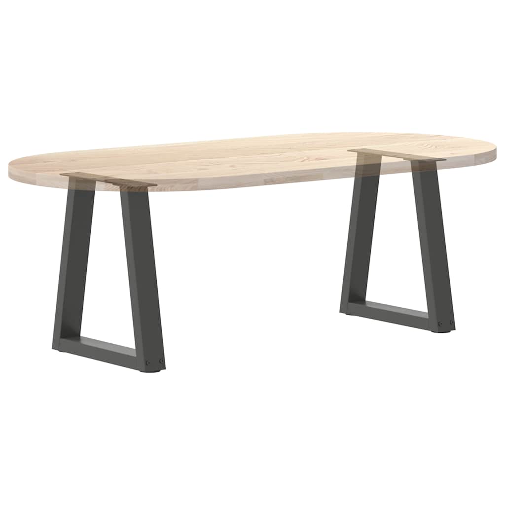 Gambe Tavolo Pranzo a V 2 pz Antracite 38x(42-43,3)cm Acciaio - homemem39