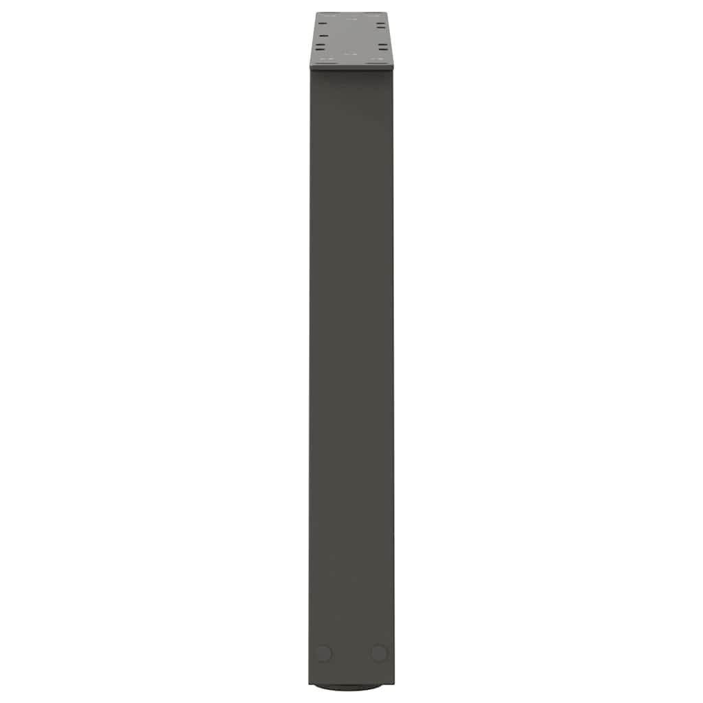 Gambe Tavolo Pranzo a V 2 pz Antracite 50x(42-43,3)cm Acciaio - homemem39