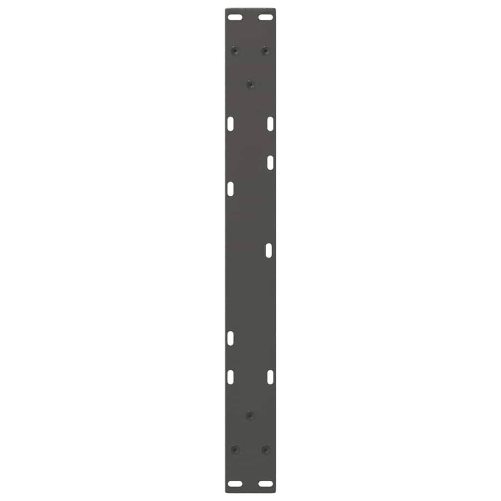 Gambe Tavolo Pranzo a V 2 pz Antracite 50x(42-43,3)cm Acciaio - homemem39