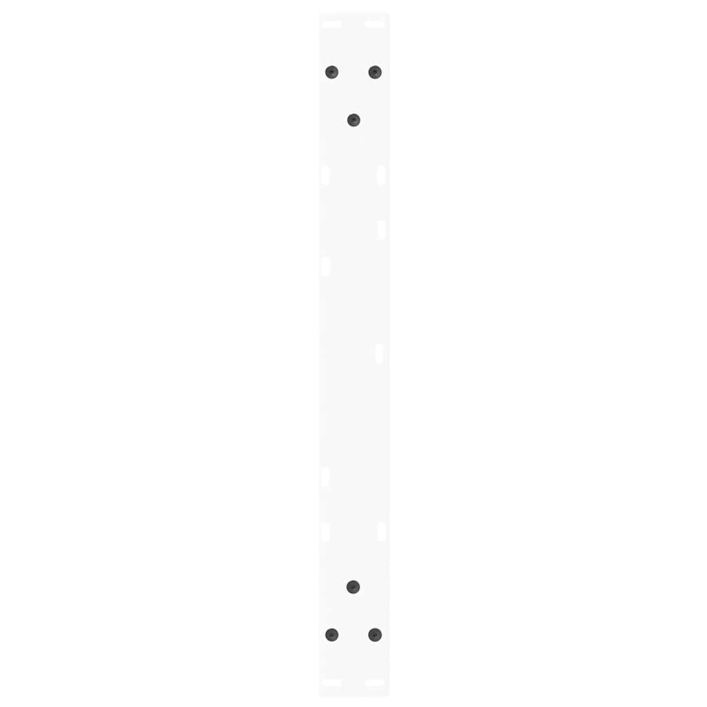 Gambe per Tavolo Pranzo a V 2 pz Bianco 60x(42-43,3)cm Acciaio - homemem39