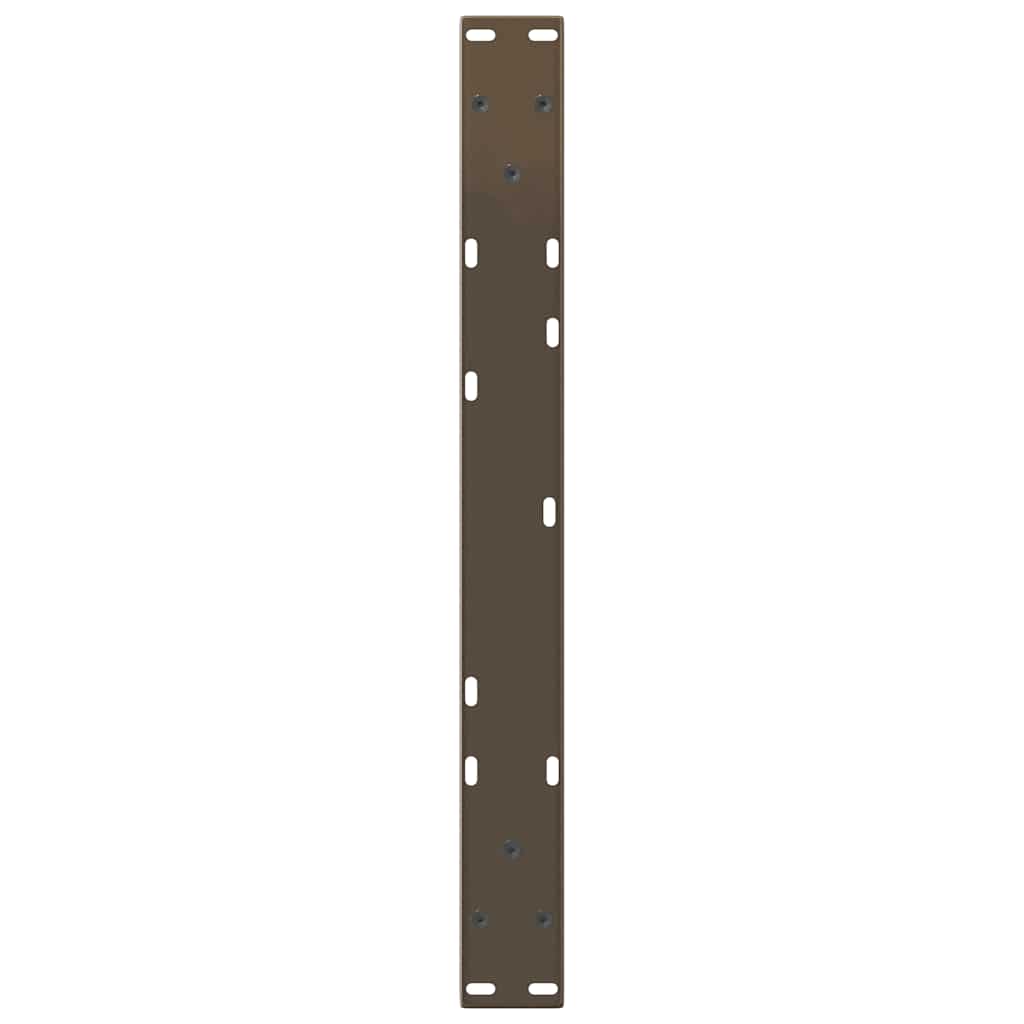 Gambe per Tavolo Pranzo a V 2pz Naturale 60x(42-43,3)cm Acciaio - homemem39