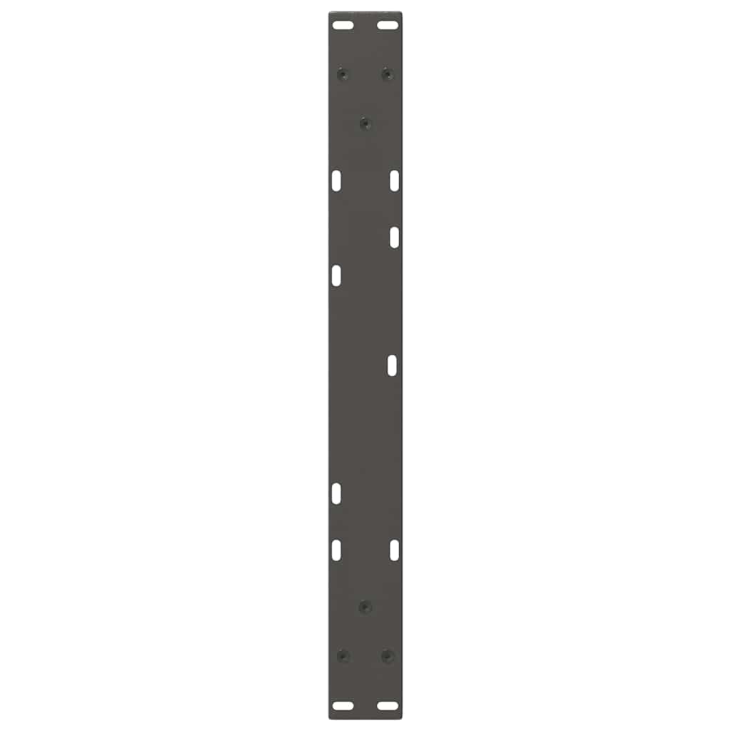 Gambe Tavolo Pranzo a V 2 pz Antracite 70x(42-43,3)cm Acciaio - homemem39