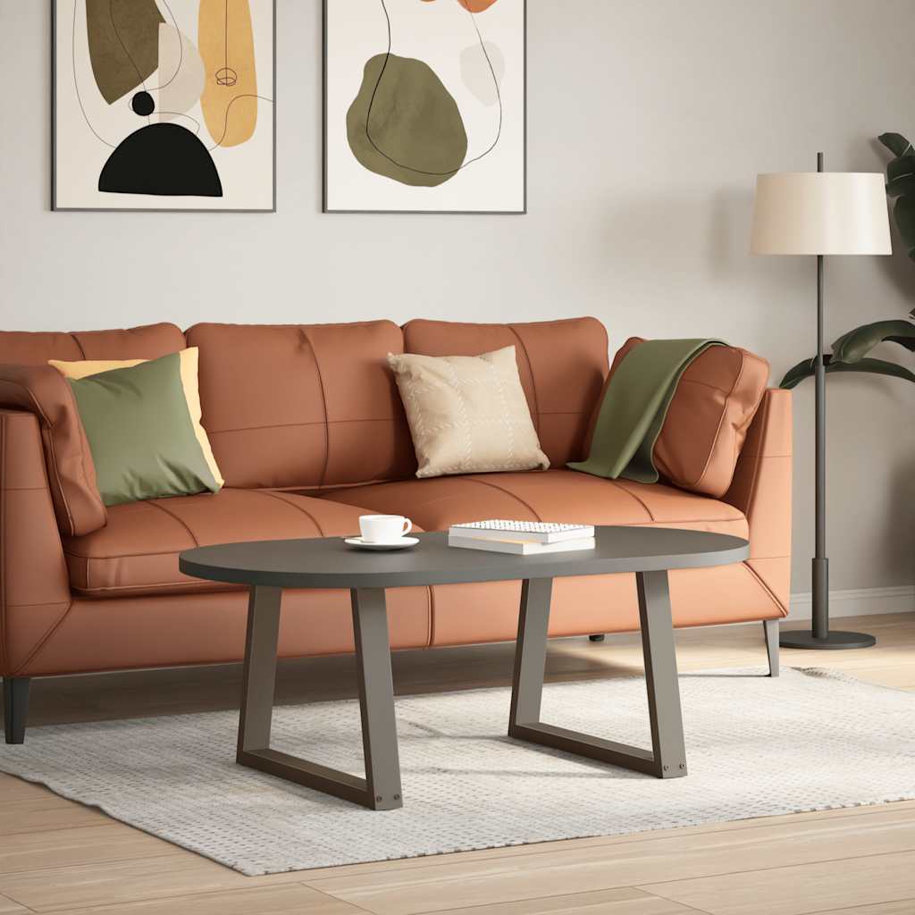 Gambe per Tavolo Pranzo a V 2pz Naturale 70x(42-43,3)cm Acciaio - homemem39