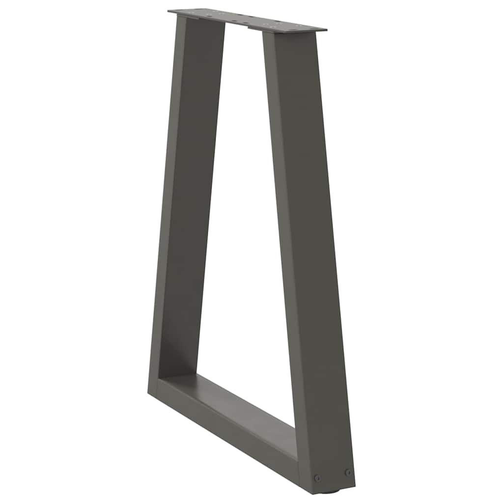 Gambe Tavolino Caffè a V 2 pz Antracite 50x(72-73)cm in Acciaio - homemem39