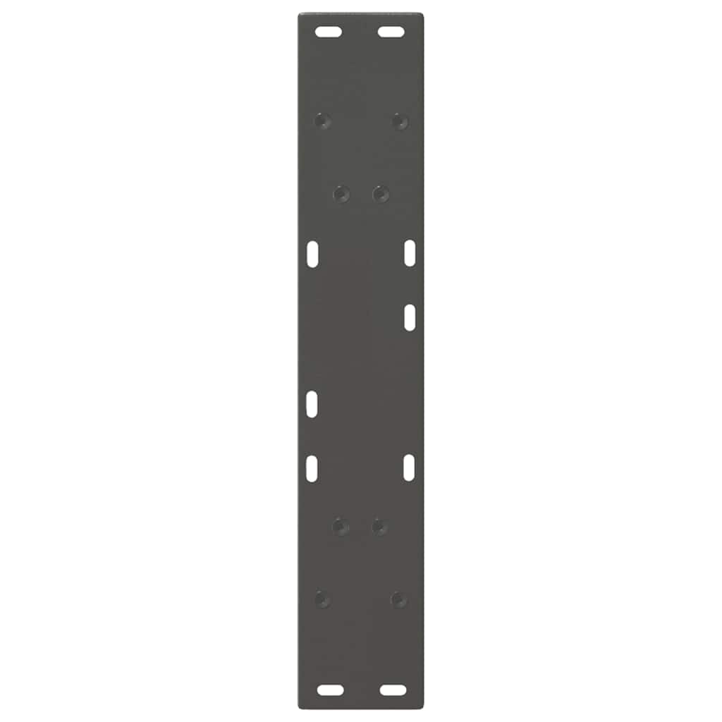 Gambe Tavolino Caffè a V 2 pz Antracite 50x(72-73)cm in Acciaio - homemem39