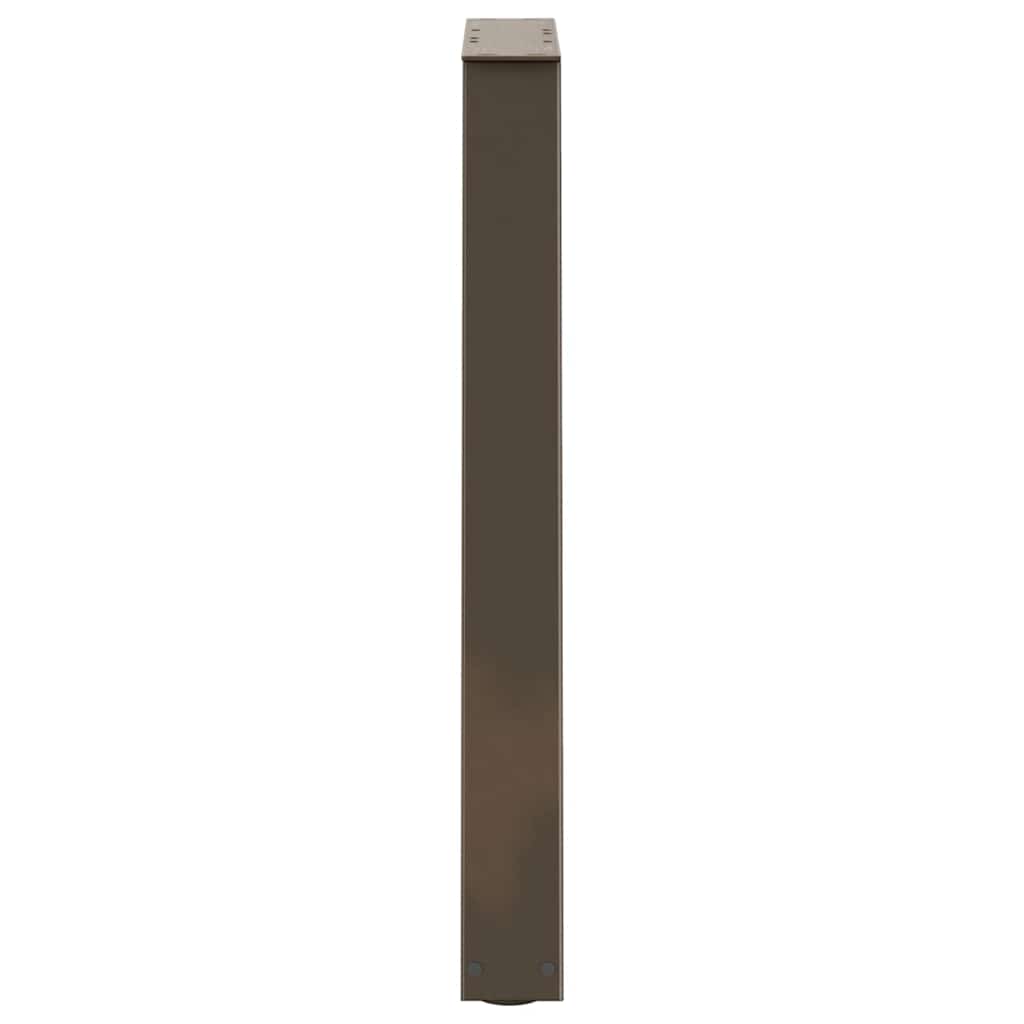 Gambe per Tavolo Pranzo a V 2pz Naturale 60x(72-73,3)cm Acciaio - homemem39
