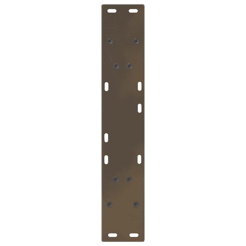 Gambe per Tavolo Pranzo a V 2pz Naturale 60x(72-73,3)cm Acciaio - homemem39
