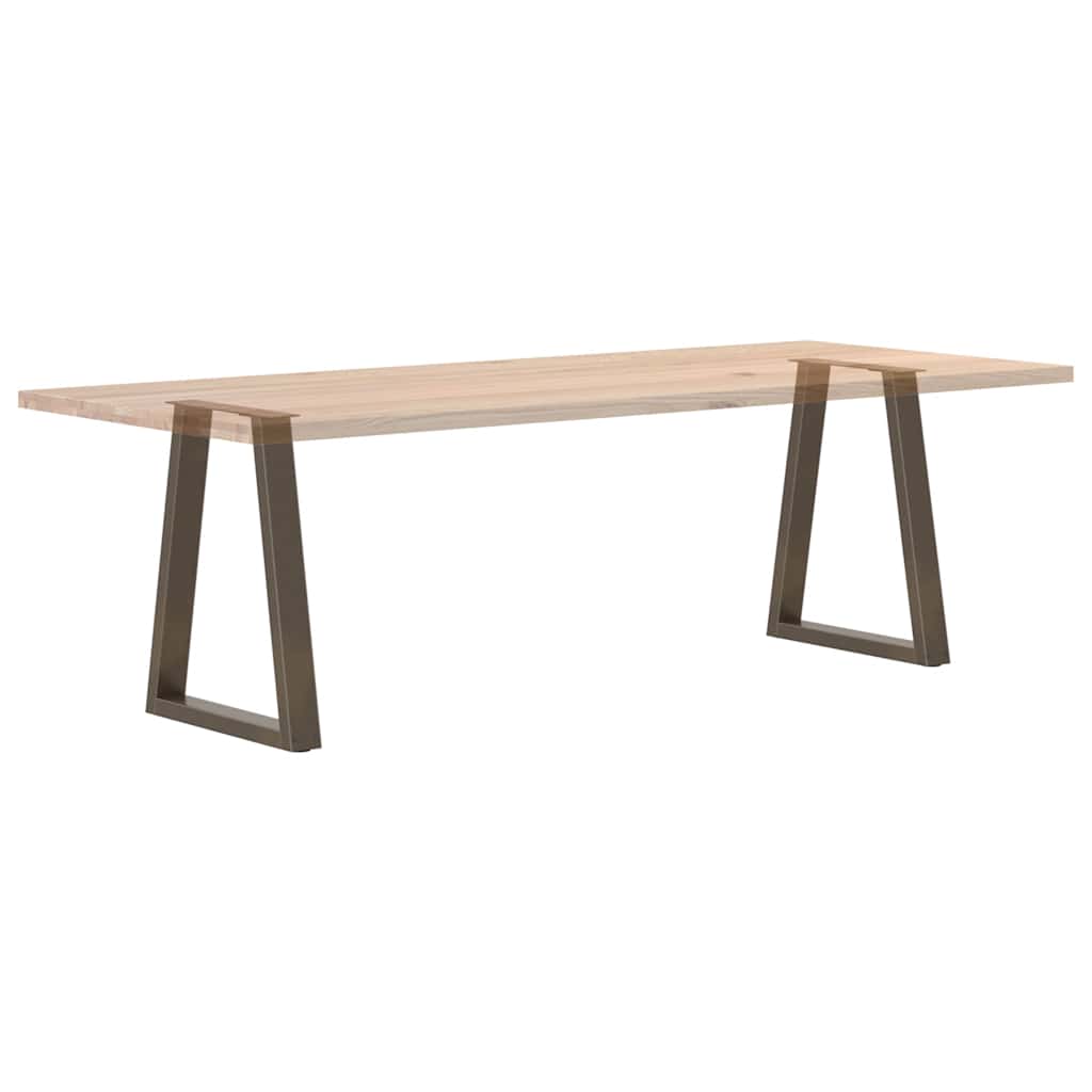 Gambe per Tavolo Pranzo a V 2pz Naturale 60x(72-73,3)cm Acciaio - homemem39