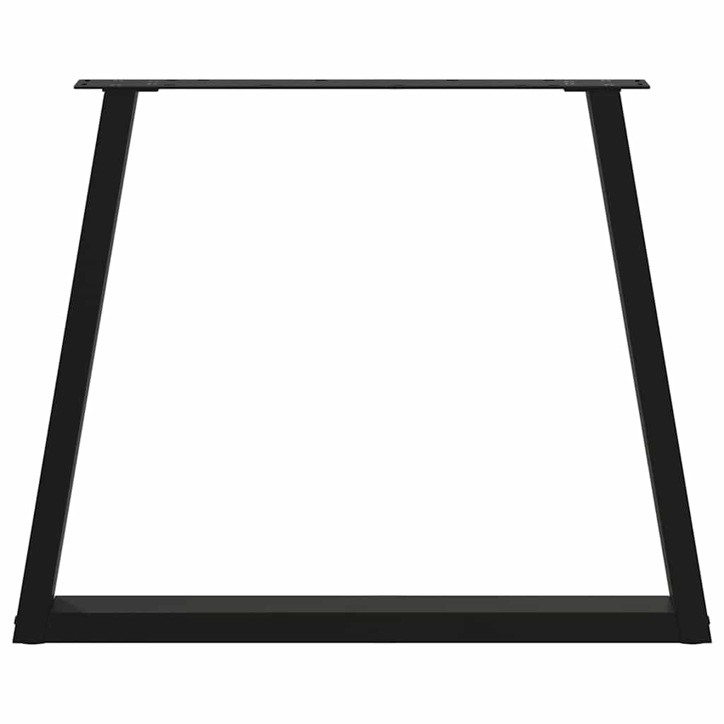 Gambe per Tavolo da Pranzo a V 2 pz Nero 70x(72-73,3)cm Acciaio - homemem39