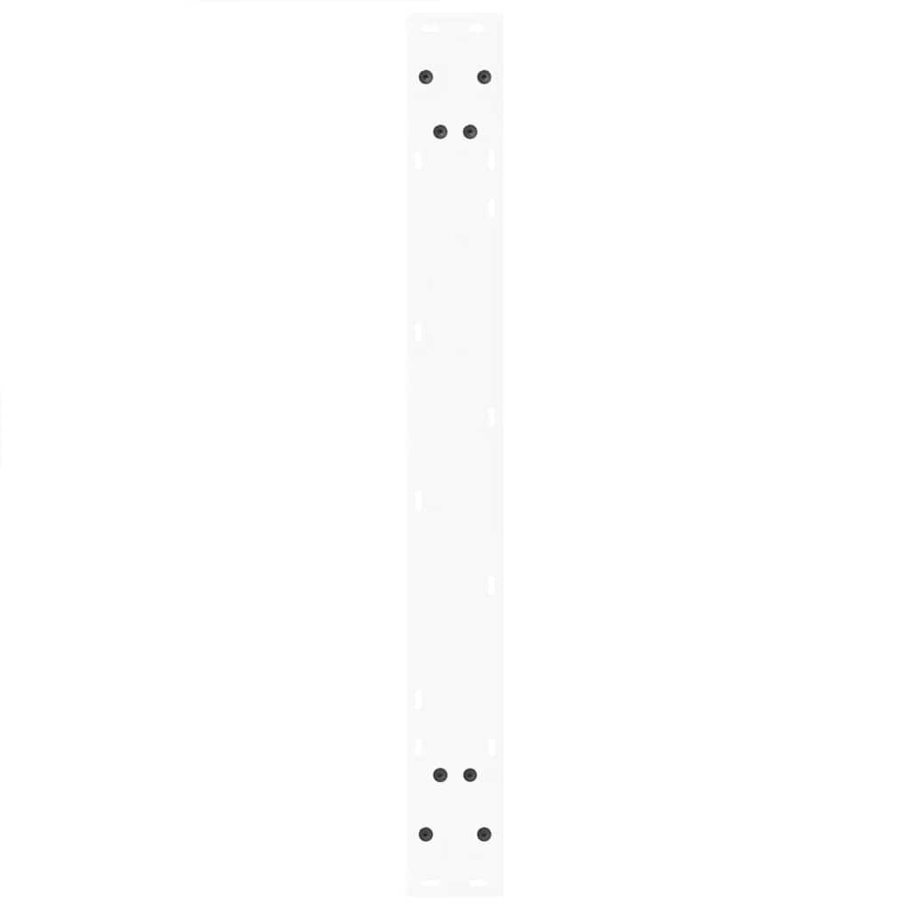 Gambe per Tavolo Pranzo a V 2 pz Bianco 80x(72-73,3)cm Acciaio - homemem39