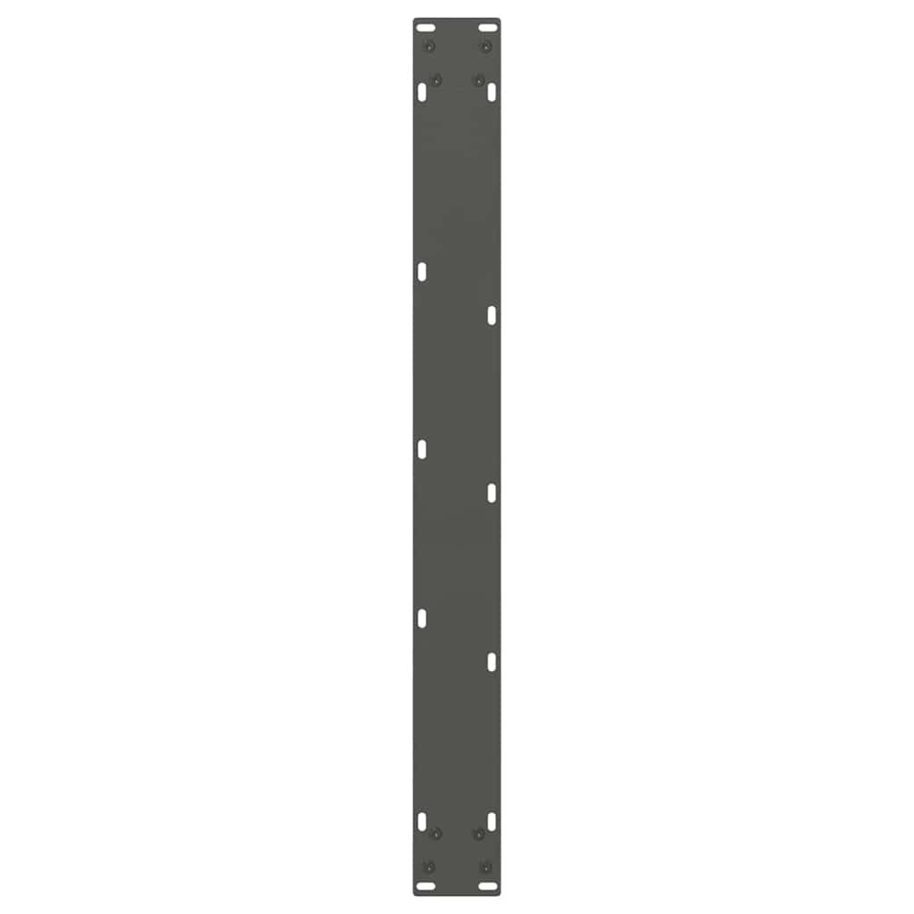 Gambe Tavolo Pranzo a V 2 pz Antracite 90x(72-73,3)cm Acciaio - homemem39